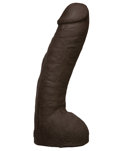 Doc Johnson Vac - U - Lock Ultraskyn Strap On Dildo 12" Hung - Chocolate