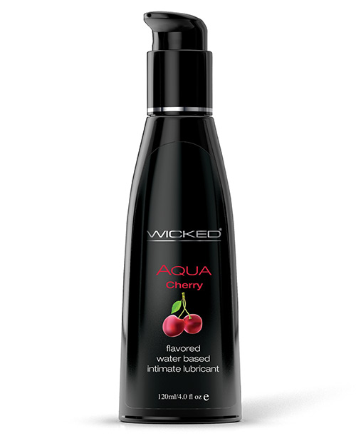 Wicked Sensual Care Collection Aqua Waterbased Personal Lubricant - 4 Oz Cherry
