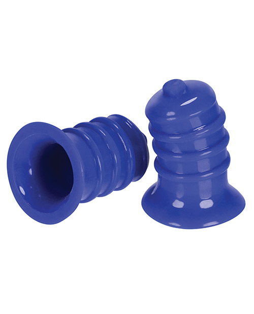 Hunky Junk Elong Nipple Suckers - Cobalt