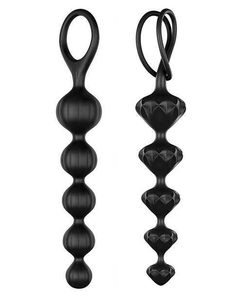 Satisfyer Soft Silicone Anal Beads - Black