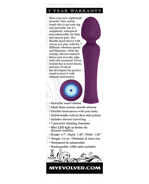 Evolved My Secret Wand Vibrator - Purple