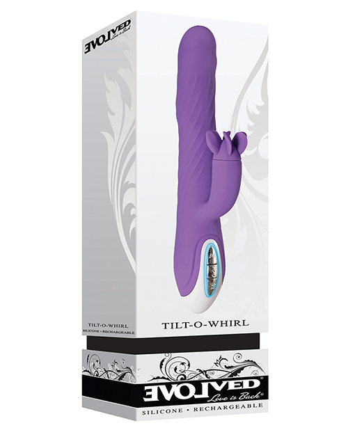 Evolved Tilt O Whirl Dual Stim Rabbit Vibrator - Purple
