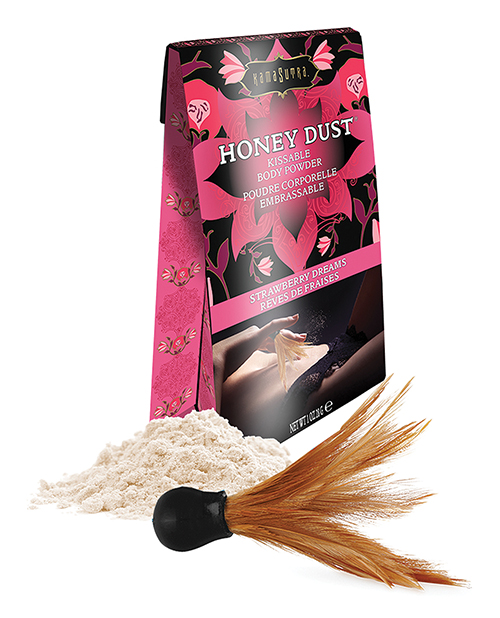 Kama Sutra Honey Dust Body Powder - 1 Oz Strawberry Dreams