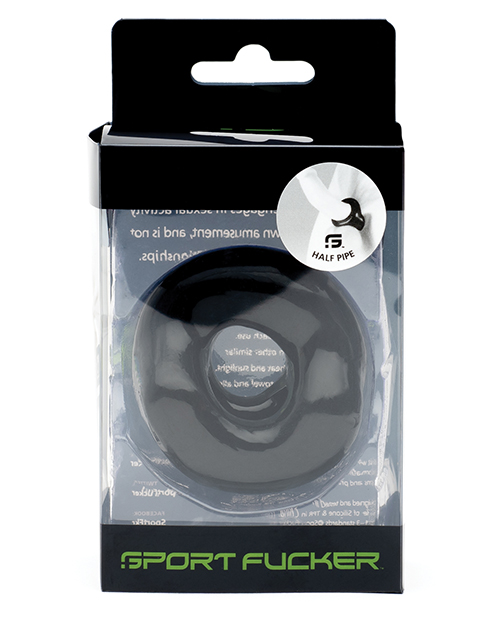 Sport F*cker Half Pipe Cock Ring - Black