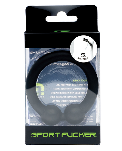 Sport F*cker Bull Cock Ring - Black