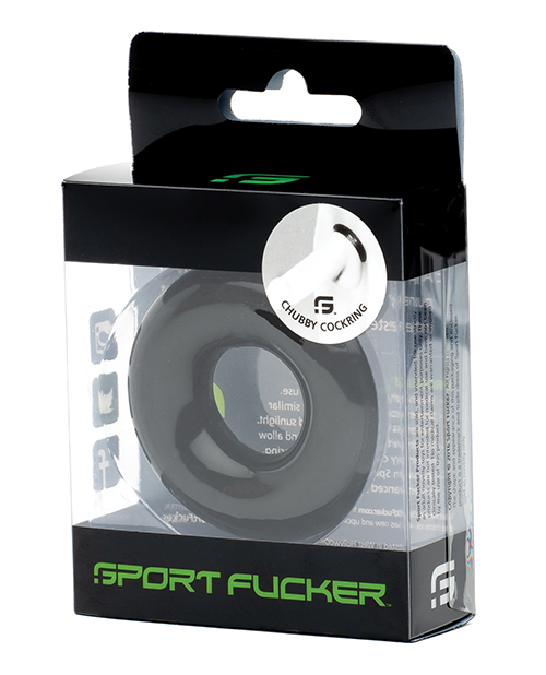 Sport F*cker Chubby Cock Ring - Black