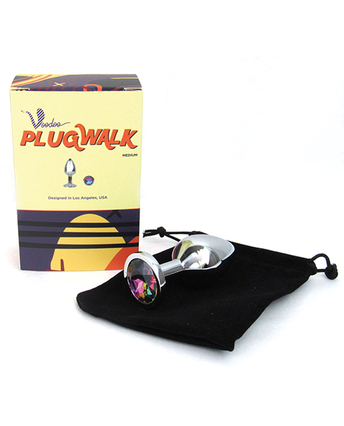 Voodoo Butt Plug Walk Medium Stainless Steel - Silver