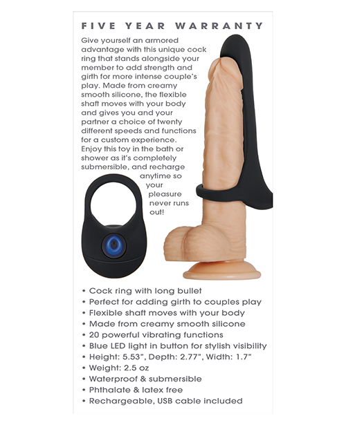 Zero Tolerance Cock Armor Cock Ring - Black