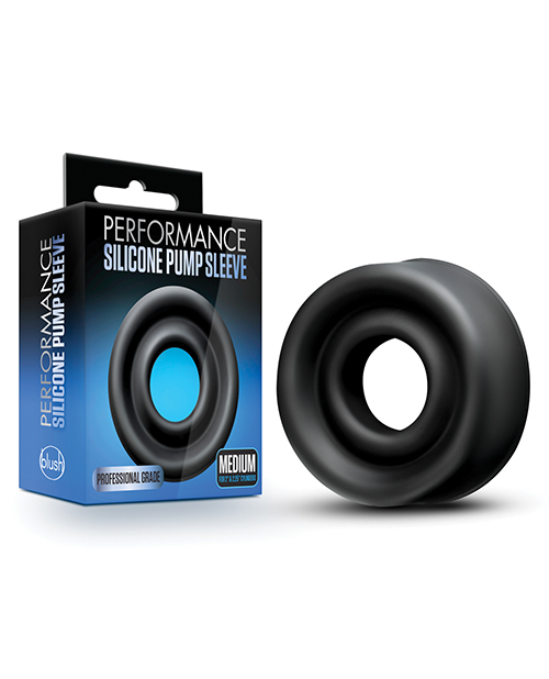 Blush Performance Silicone Penis Pump Sleeve Medium - Black