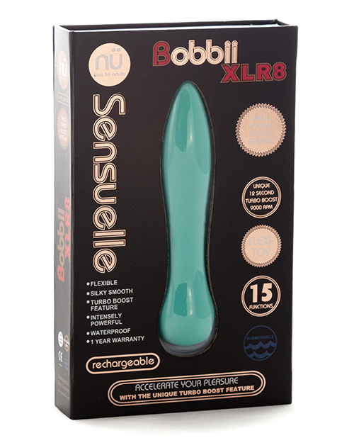 Nu Sensuelle Bobbii Flexible Vibrator Xlr8 Turbo Boost - Electric Blue