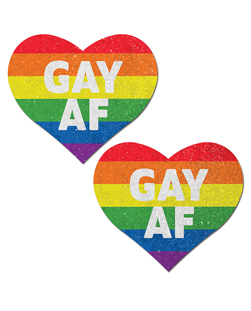 Pastease Gay Af - Rainbow O/S Pasties