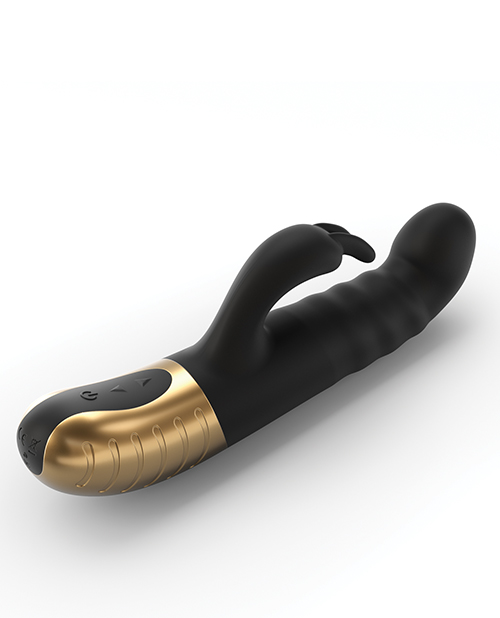 Dorcel G Vibrator - Stormer Thrusting G-Spot Rabbit Vibrator - Black/Gold