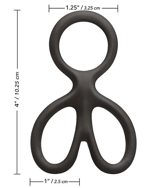 CalExotics Silicone Ball Spreader - Black