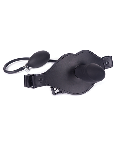 Spartacus Fetish Inflatable Silicone P. Gag With Leather Strap