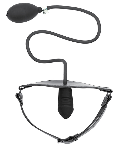 Spartacus Fetish Inflatable Silicone P. Gag With Leather Strap
