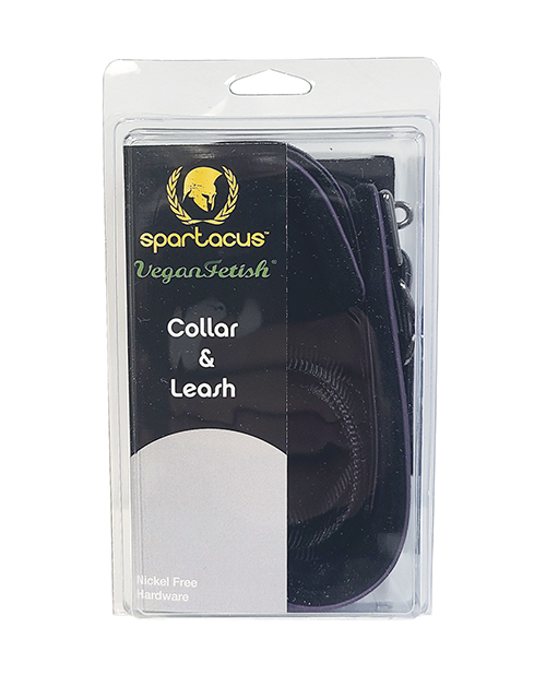 Spartacus Fetish Galaxy Legend Collar & Leash - Purple