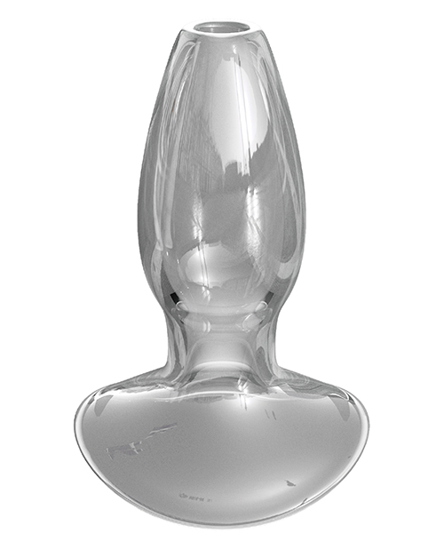 Pipedream Anal Fantasy Elite Beginners Anal Glass Gaper Butt Plug - Clear