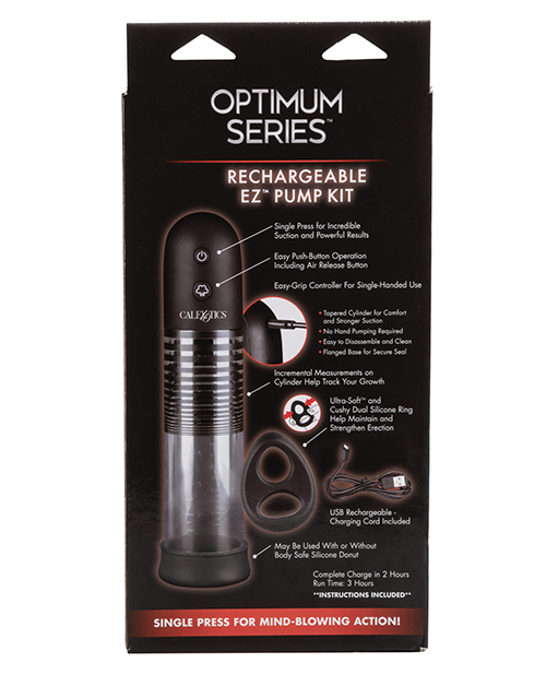 CalExotics Optimum Series Rechargeable Ez Kit - Clear Penis Pump