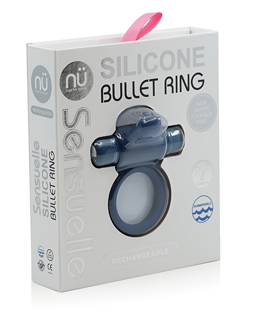 Nu Sensuelle 7 Function Cock Ring - Navy