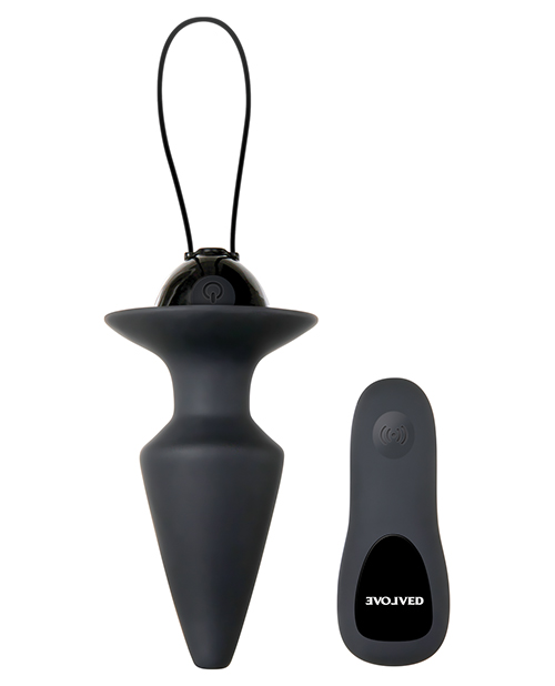 Evolved Butt Plug & Play Remote Anal Butt Plug - Black