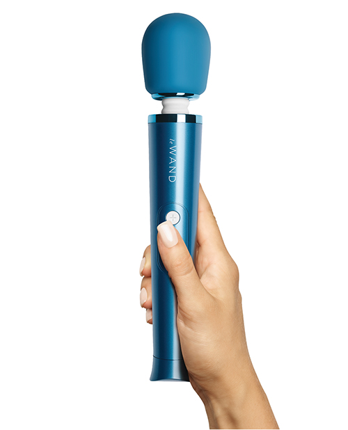 Le Wand Petite Rechargeable Wand Vibrator - Blue