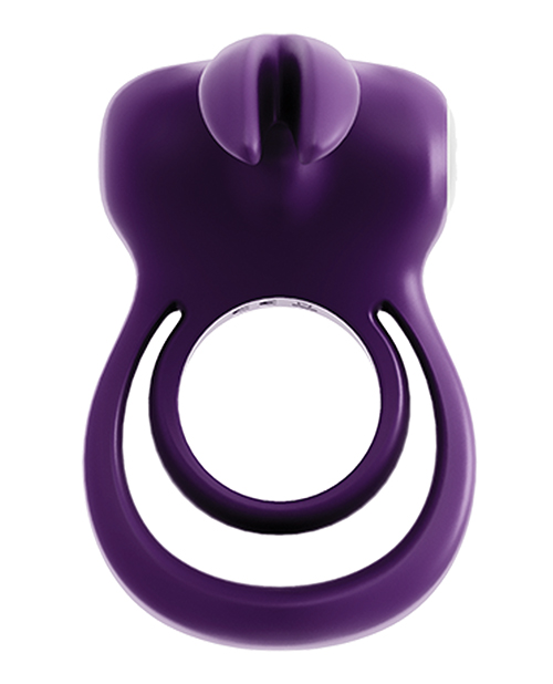 VeDO Thunder Rechargeable Dual Cock Ring - Deep Purple