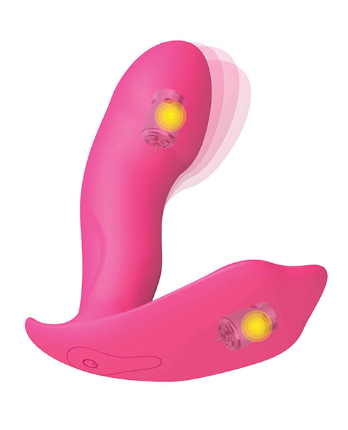 Dorcel Secret Clit Dual Stim Heating And Voice Control Vibrator - Pink