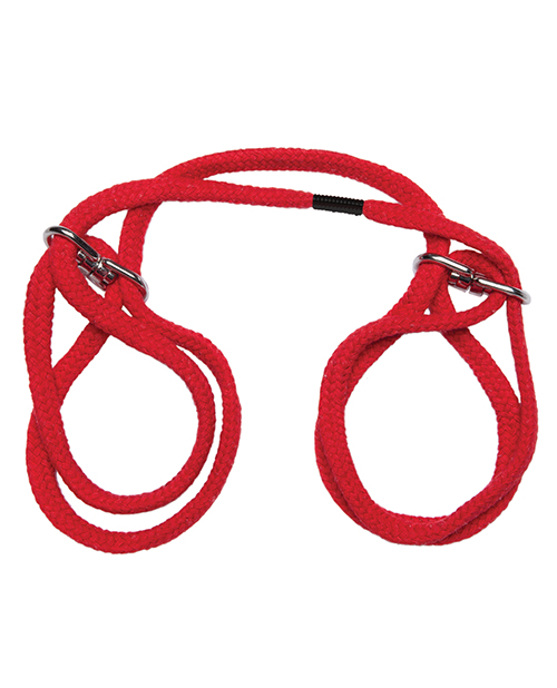 Doc Johnson Fetish Japanese Style Bondage Wrist Or Ankle Cotton Rope - Red