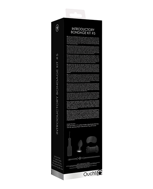Shots Ouch Fetish Introductory Bondage Kit Number 5 - Black