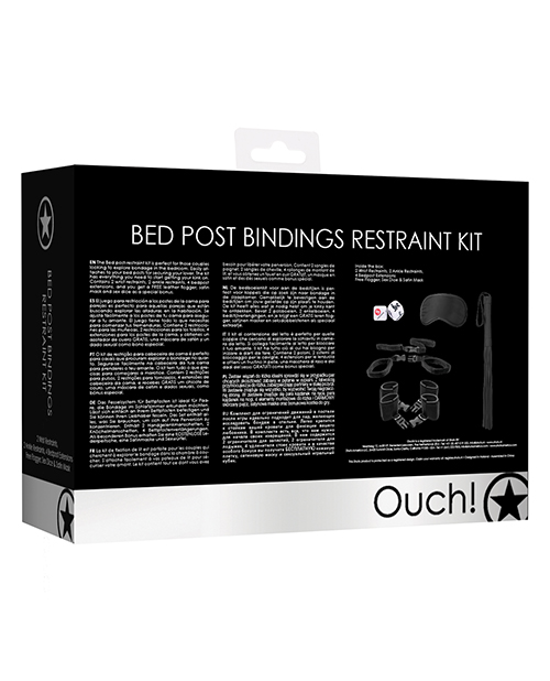Shots Ouch Fetish Bed Post Bindings Restraint Kit