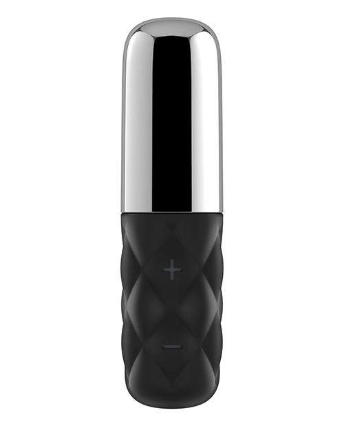 Satisfyer Mini Sparkling Darling Vibrator - Black/Silver