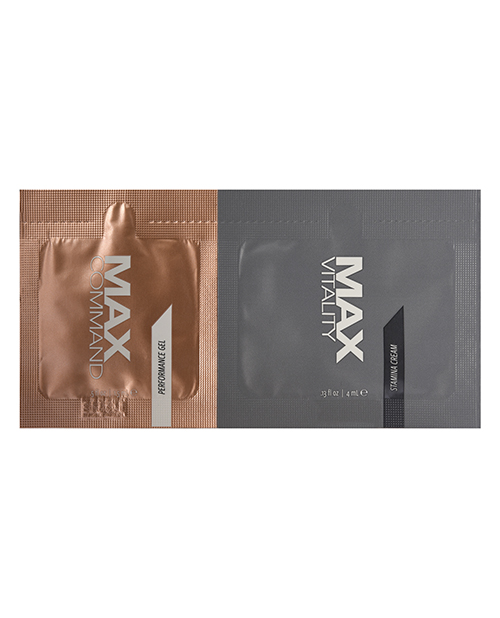 Max Command & Vitality Duo Arousal Serum Stimulant Foil - 1.5 Ml Pack Of 24