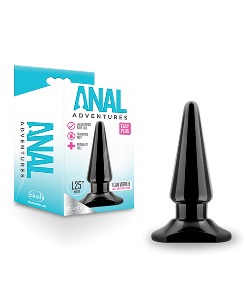 Blush Easy Butt Plug - Black