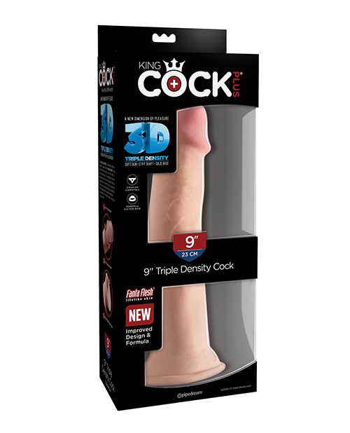 Pipedream King Cock Plus 9" Triple Density Realistic Dildo