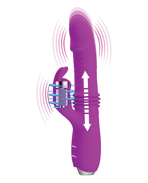 Pretty Love Dorothy Thrusting Rabbit Vibrator - Fuchsia