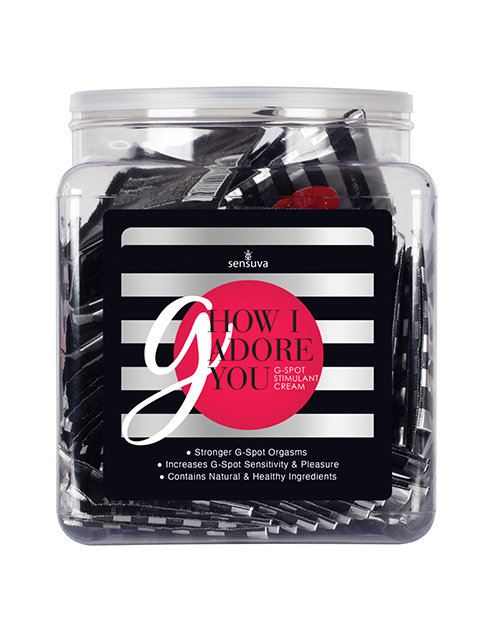Sensuva G How I Adore You G-Spot Enhancement Cream - Tub Of 100 Single Use Packet
