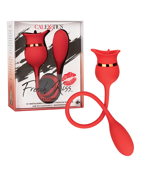 CalExotics French Kiss Casanova Clitoral Stimulator - Red
