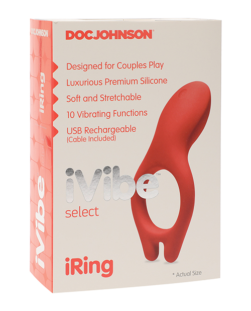 Doc Johnson IVibe Select Iring Vibrator - Coral