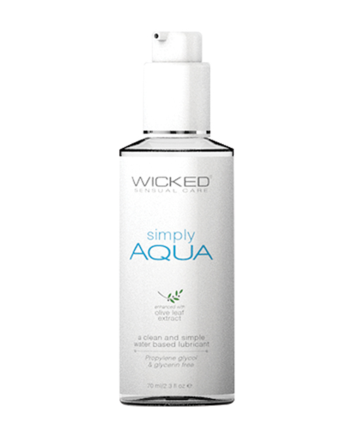 Wicked Sensual Care Collection Simply Aqua Waterbased Personal Lubricant - 2.3 Oz
