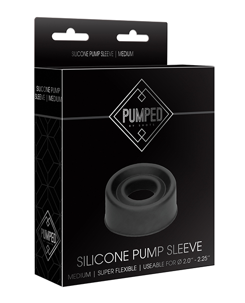 Shots Pumped Penis Pump Sleeve Medium - Black