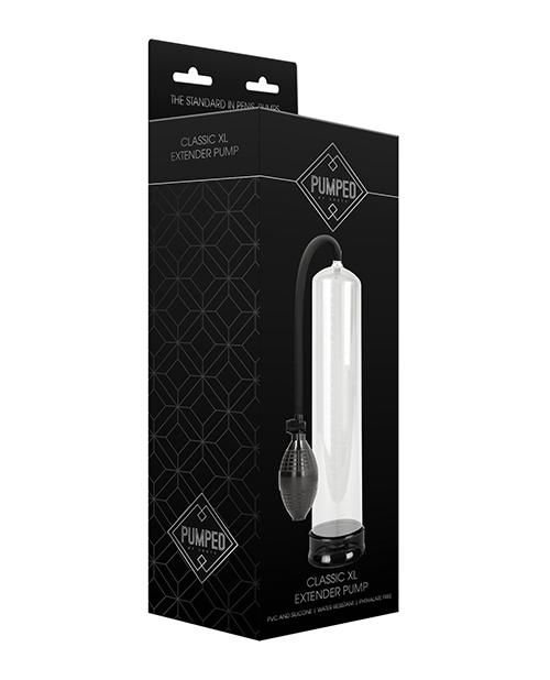 Shots Pumped Xl Extender Penis Pump - Clear