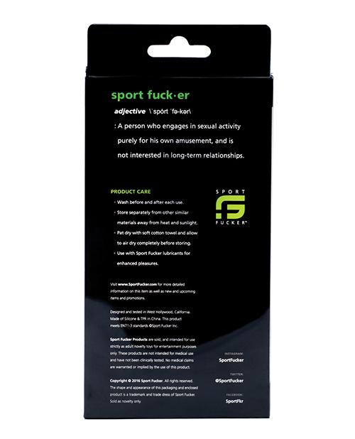 Sport F*cker Thunder Butt Plug Medium - Black