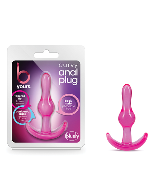 Blush B Yours Curvy Anal Butt Plug - Pink