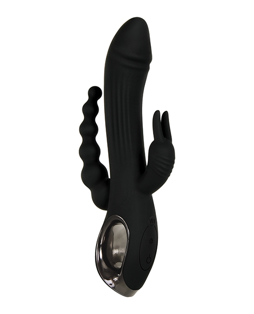 Evolved Trifecta Triple Stim Rechargeable Rabbit Vibrator - Black