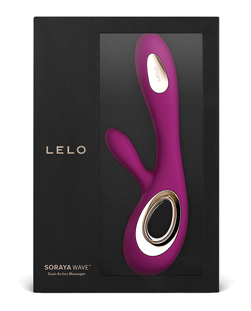 Lelo Soraya Wave Rabbit Vibrator - Deep Rose