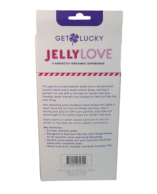Voodoo Get Lucky 7" Jelly Series Jelly Love Suction Cup Dildo - Purple