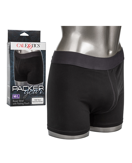 CalExotics Packer Gear Boxer Brief With Packing Pouch - M/L