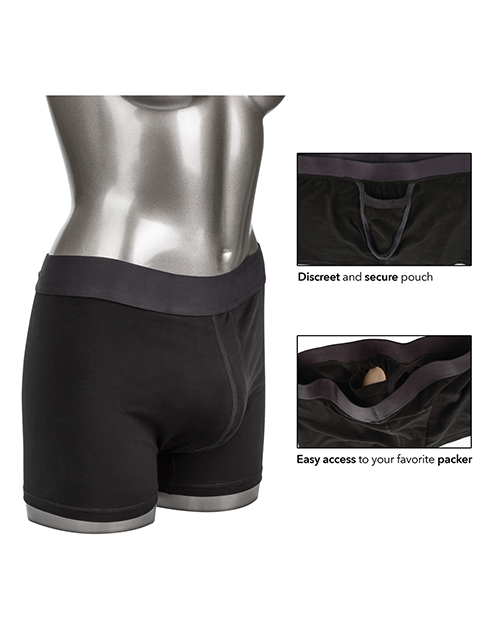 CalExotics Packer Gear Boxer Brief With Packing Pouch - M/L
