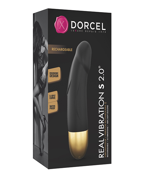 Dorcel Real Vibration S 6" Rechargeable Realistic Vibrator 2.0 - Gold
