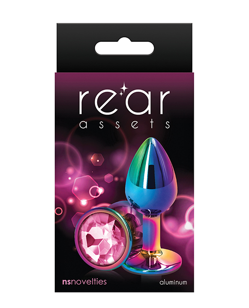 NS Novelties Rear Assets Mulitcolor Small Butt Plug - Pink